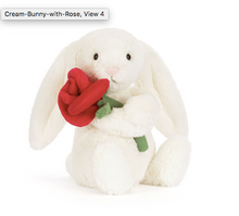 Charger l'image dans la galerie, Cream Bunny With Rose Jellycat
