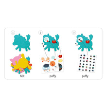 Charger l'image dans la galerie, Gommettes et feutrine DJECO j'aime les animaux