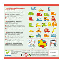 Charger l'image dans la galerie, Gommettes et feutrine DJECO j'aime les voitures