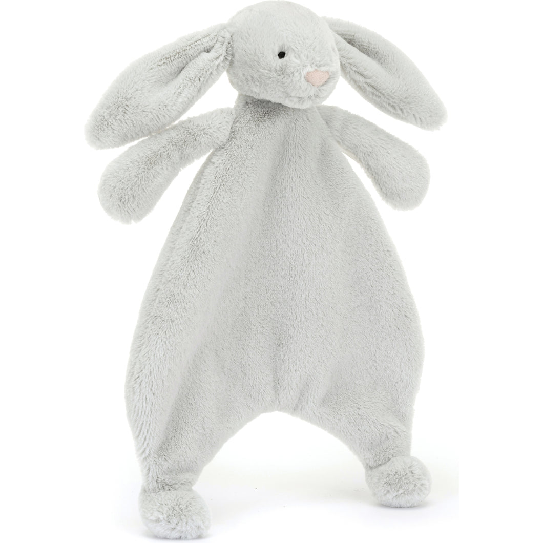 Doudou plat Lapin Comforter Silver Jellycat