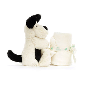 Doudou chiot noir & blanc Soother Jellycat