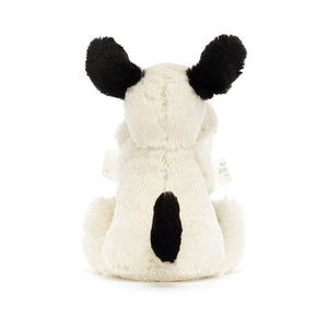 Doudou chiot noir & blanc Soother Jellycat