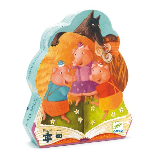 Puzzle 24 pc Les Trois Petits Cochons