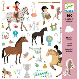 160 stickers Chevaux