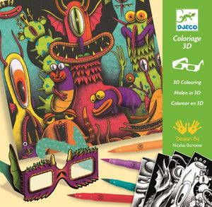 COLORIAGE 3D FUNNY FREAKS DJECO