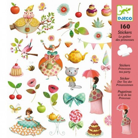 160 stickers Goûter des princesses Djeco