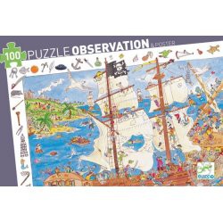 Puzzle d'observation 100 pc Les Pirates Djeco