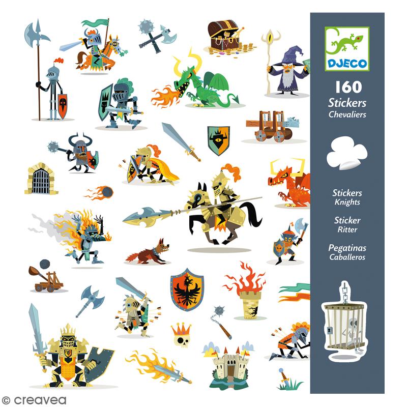 160 stickers Chevaliers